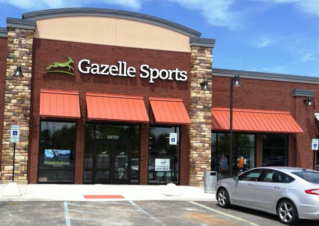 gazelle running store